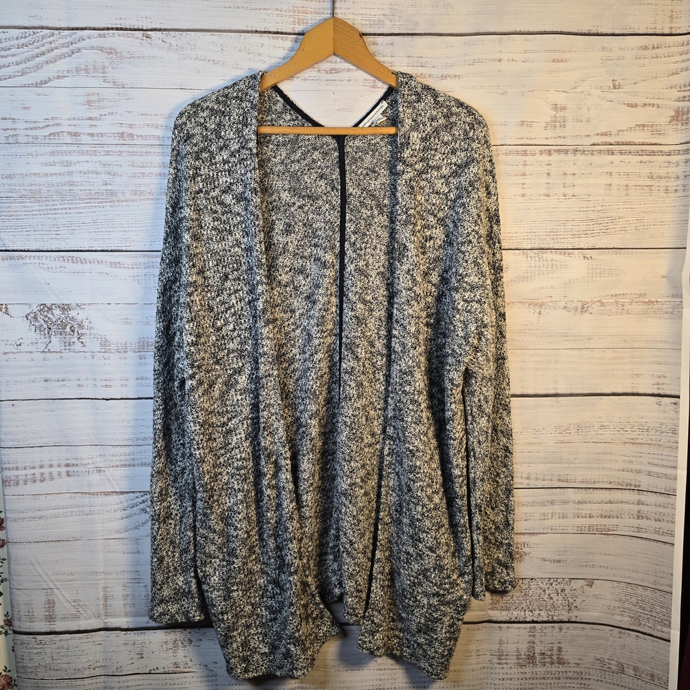 American Eagle Open Front Cardigan Size Large Cozy Knit Neutral Sweater